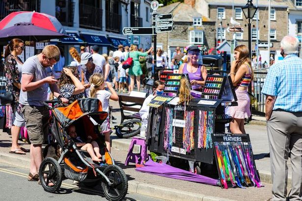 Padstow on a busy summers day in July 2020