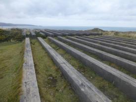 Building platforms on the summit of New Nitro Hill where nitroglycerine was made. This was the &lsquo;danger’ area of the factory.
