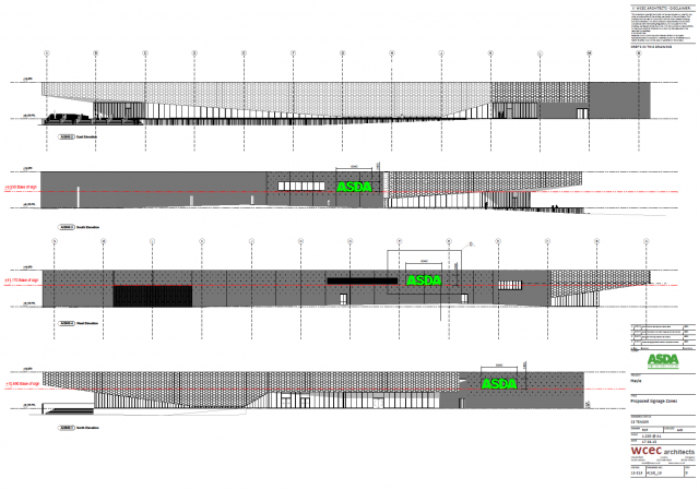 ASDA signage - profile