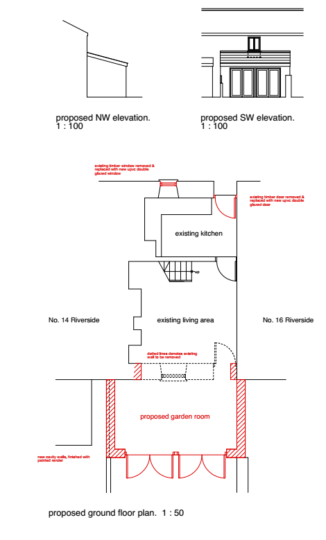 Approved with conditions: Proposed Garden Room extension, new windows and doors. - 15 Riverside Angarrack Hayle Cornwall TR27 5JD Approved with conditions: Proposed Garden Room extension, new windows and doors. - 15 Riverside Angarrack Hayle Cornwall TR27 5JD