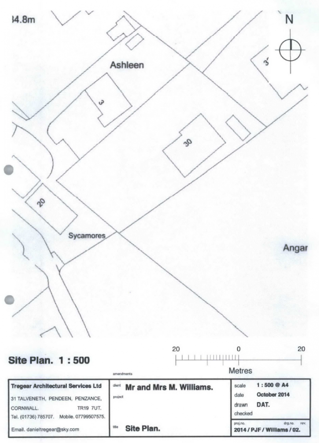 PA14/03661/PREAPP plan 500 scale