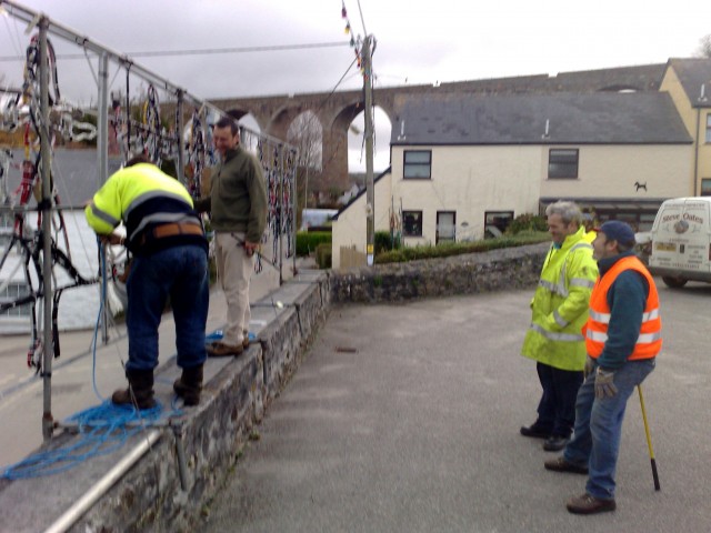 Setting up the Nine Ladies Dancing
