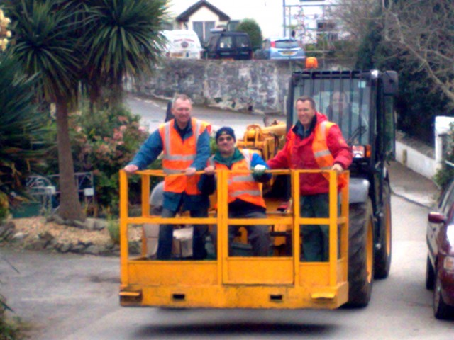 Manning the Cherry Picker